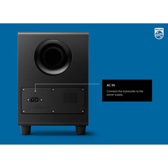 Philips B5305 2.1 Channel Soundbar Speaker with Wireless Subwoofer and HDMI ARC - Picture 2 of 4
